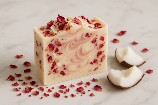 Rose & coconut soap